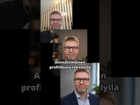 Ammattimainen profiilikuva työnhakuun tai muualle!