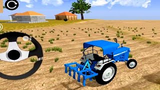 New Indian tractor Game ☺️☺️। शानदार गेम हैं। ट्रैक्टर से खेत में बुआई। #Game#gameplay screenshot 5