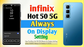 How To infinix Hot 50 5G Always On Display Setting || infinix X6882 Always On Display || 2025