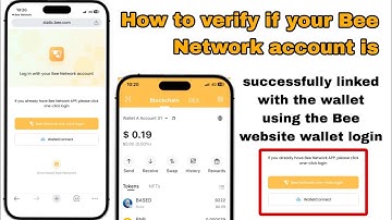 How to verify if your wallet successfully linked with the bee account using the Bee website