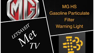 MG HS Gasoline Particulate Filter warning light #MGHS #MG