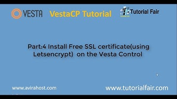 Install Letsencrypt Free SSL in vestacp on centos