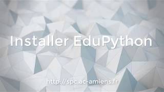 Installer Edupython