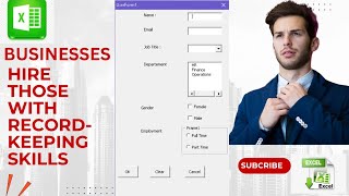 Have a skill in record keeping. Create forms, make Data storing easy 💯. #exceltutorials #exceltips