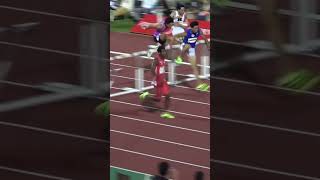 村竹ラシッド選手 12.92秒 日本新記録