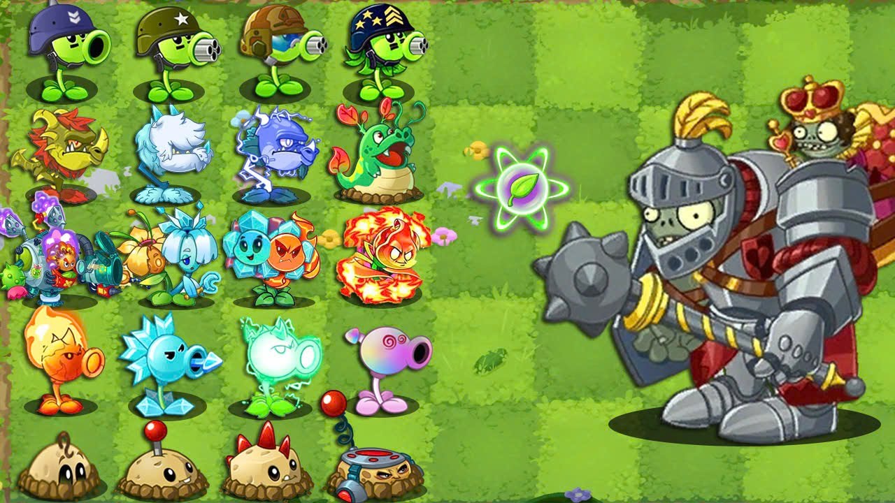Pvz 2 Challenge - All Plants Max Level vs Guard Gargantuar - YouTube