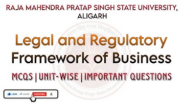 Legal and regulatory framework of business important bba mcq|bba mcq|#subscribe #share  #like