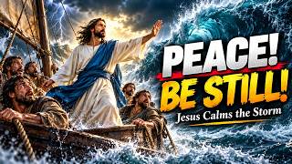 Jesus Calms the Storm - Peace!  Be Still!