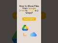 Fastest Way to Move Files from Google Drive to iCloud Drive | Step by Step Guide