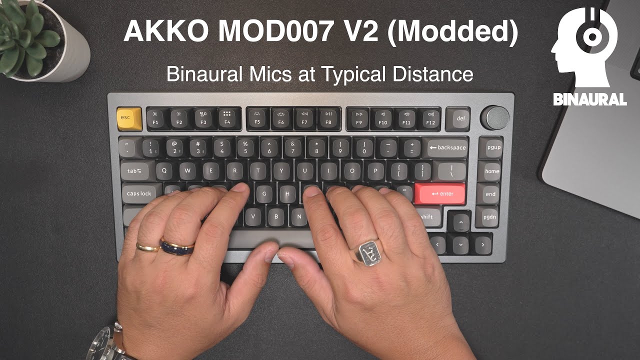 Accurate Keyboard Sound Tests with Calibrated Mics - Binaural vs. Close Mic | Keyboard ASMR