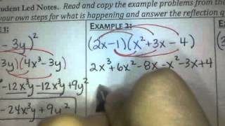 Unit 4. Day 4 Multiplying Polynomials (Advanced)