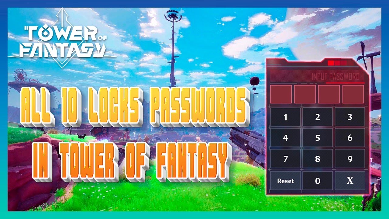 All 10 Locks Passwords in Tower of Fantasy