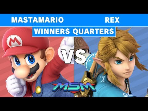 MSM 181 - Mastamario (Mario) Vs Rex (Link) Winners Quarters - Smash Ultimate