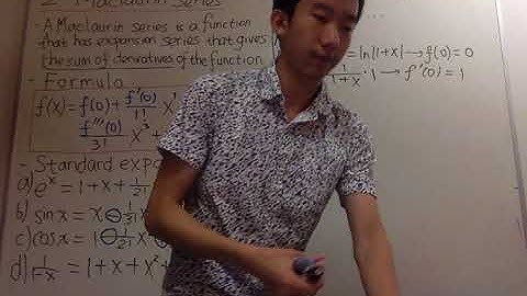 Maclaurin Series Part 2