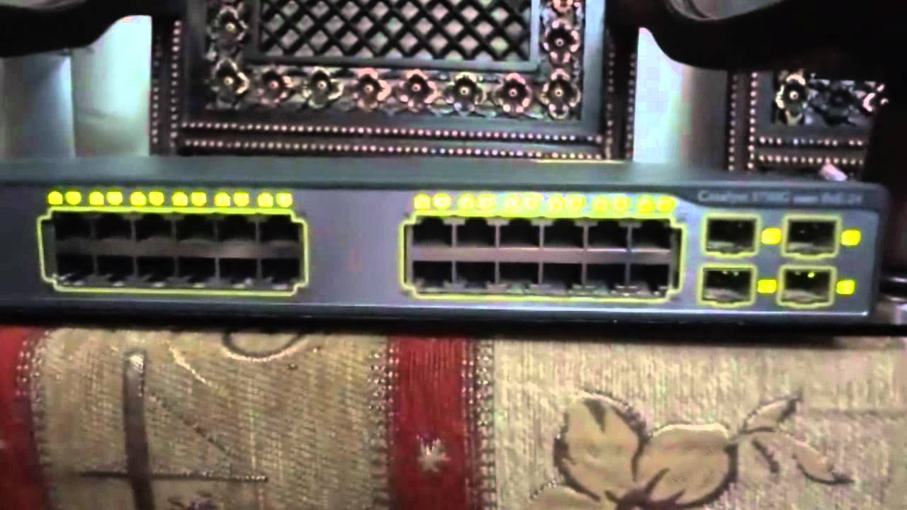 Start up Of Cisco Systems Catalyst Switch 3750G Series PoE 24 YouTube