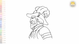 Juan Ponce De León Drawing Easy Face Sketches How To Draw Juan Ponce De León Step By Step