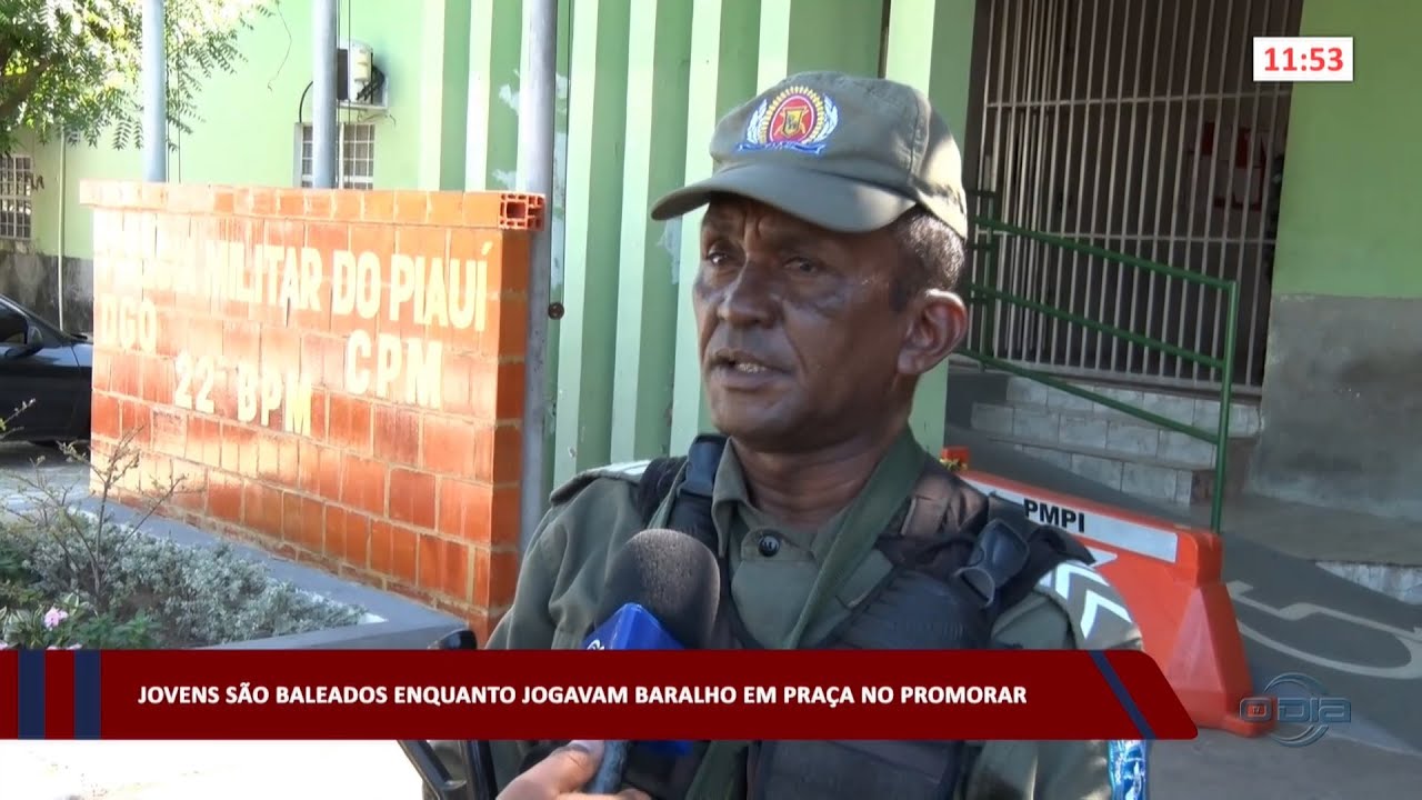 Jovens são baleados enquanto jogavam baralho em praça na zona sul de Teresina 02 08 2023