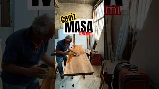 Ceviz Masa Bakımı Ve Tamiri Ahşap Masa Yenileme, Zımpara, Cila Ve Tik Yağı Uygulaması