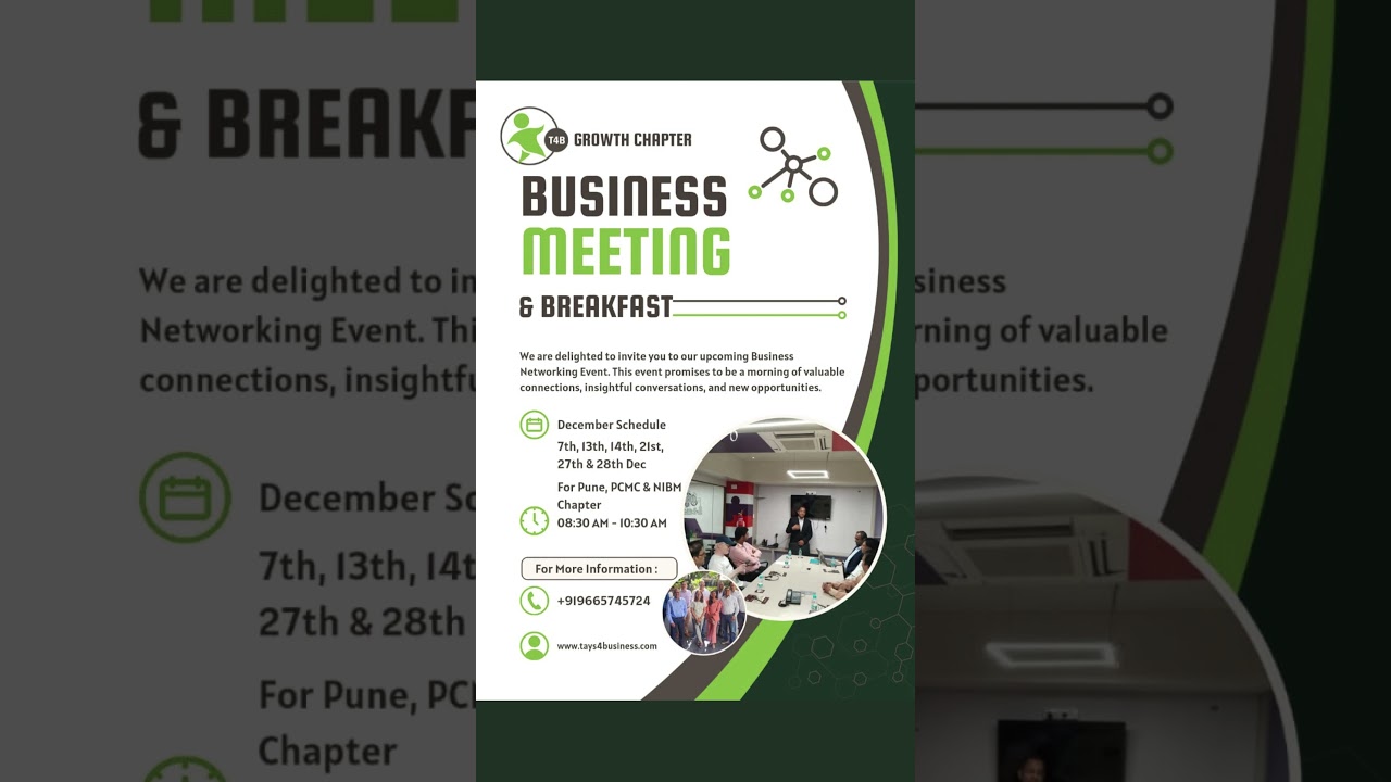 Pune Business & Startup Group Meetups - Dec 2024 Schedule