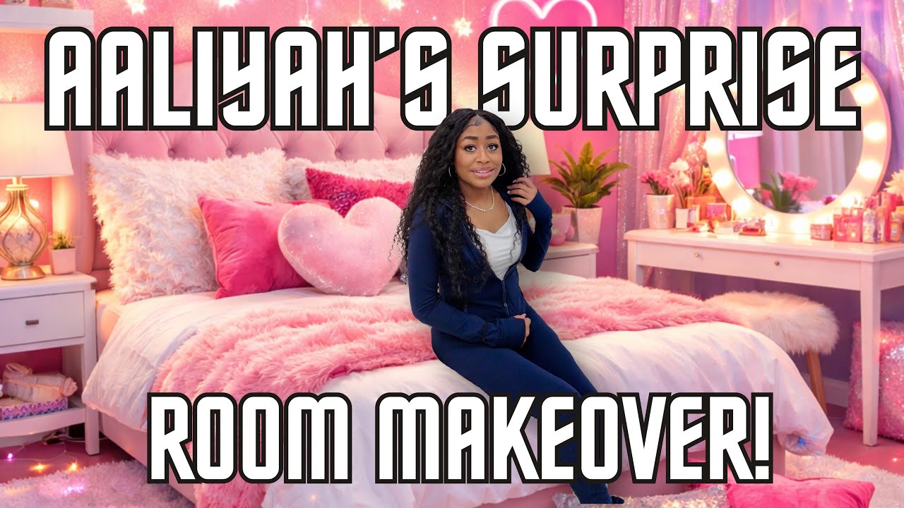 Aaliyah’s SURPRISE ROOM MAKEOVER 🛌💗😲