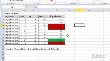 Học Excel online full từ cơ bản đến nâng cao - 128  Thêm và xoá các qui tắc định dạng có