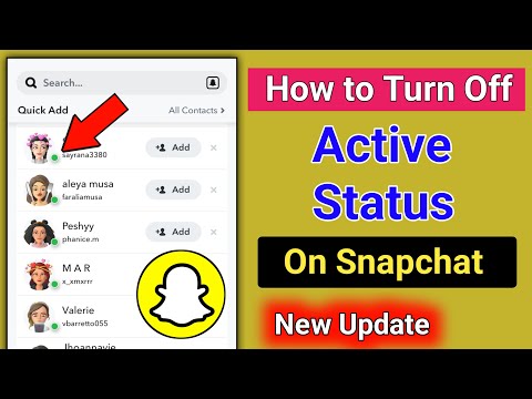 How To Turn Off Active Status On Snapchat 2024 | Turn Off Snapchat Active Status