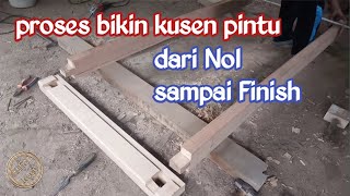HOW TO MAKE A DOOR FRAME FROM WOOD //woodworking //wood hafidz //carpenter