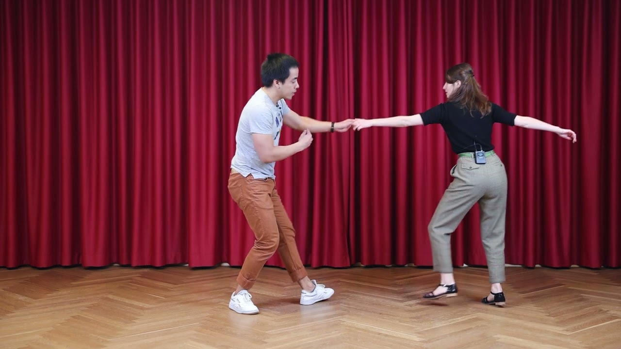 Вариация «За спиной» — класс линди хопа с Элизой и Риджей