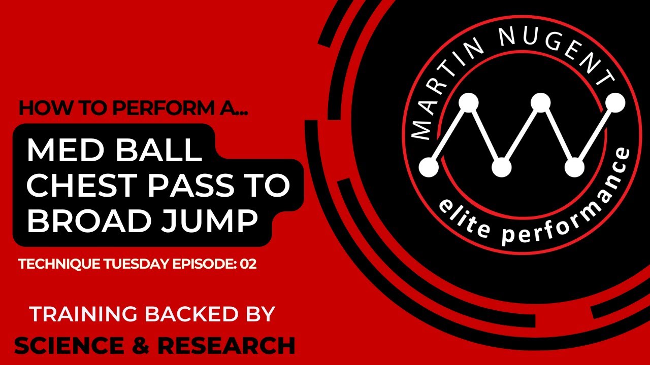 Med Ball Chest Pass To Broad Jump YouTube