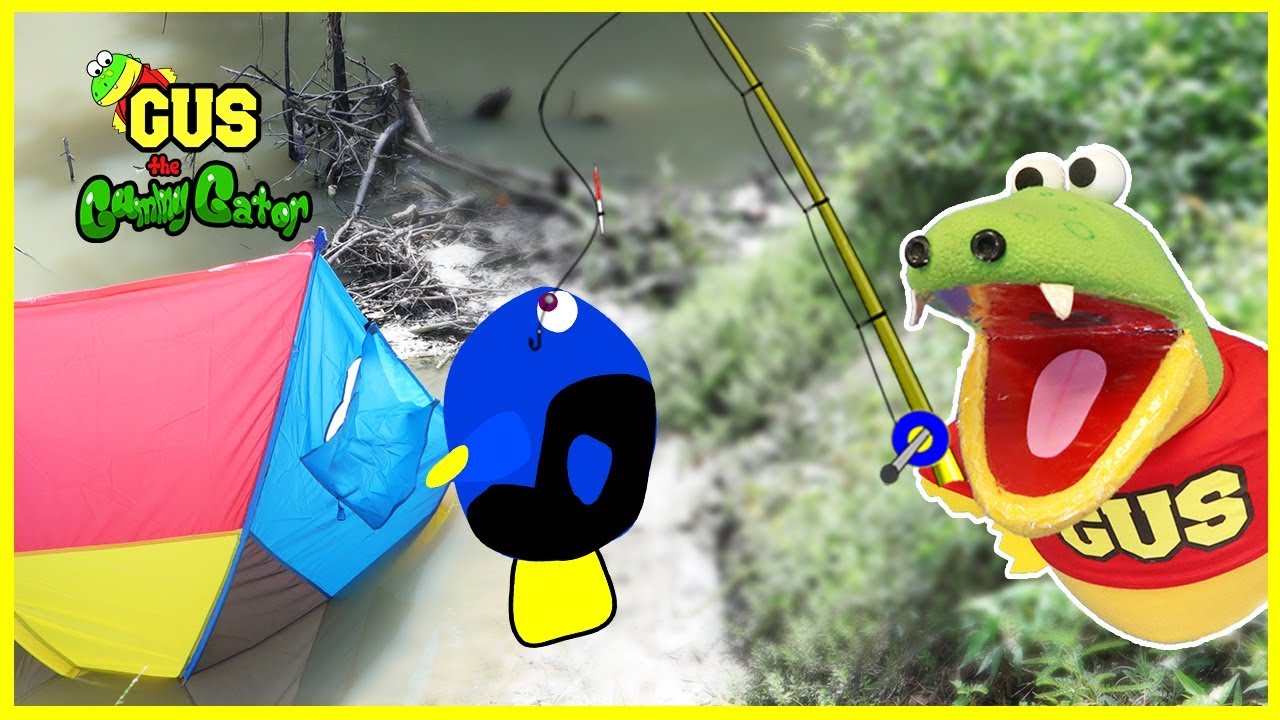 Pretend Play Camping and Fishing with Food Toys