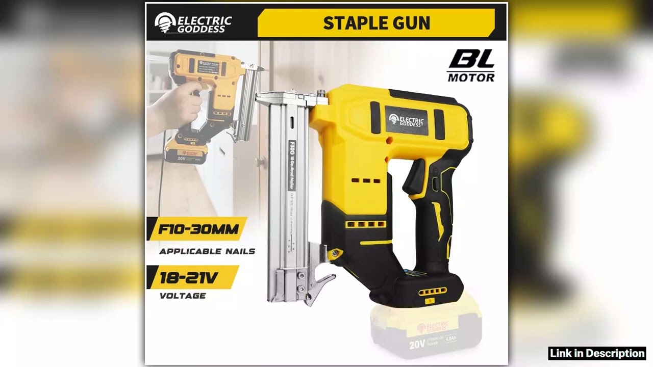 Electric Goddess Brushless Electric nail gun Brad Nail Gun Cordless Nails Woodworking Nailing