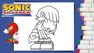 Coloring Knuckles - Sonic Coloring Pages | Labolina Coloring TV
