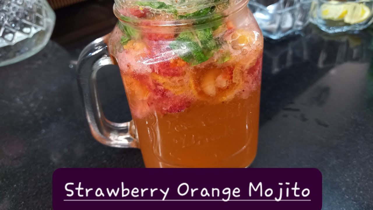 Strawberry Orange Mojito | Cocktail Drink | Ramadan Special | My Obsessions