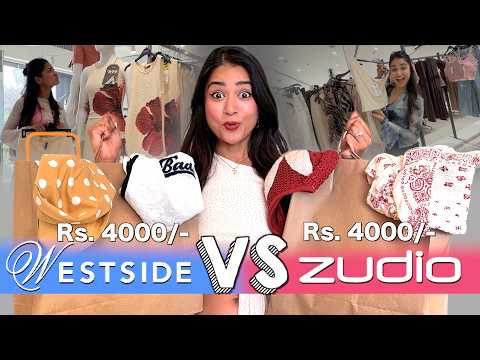 Zudio V/S Westside Rs. 4,000/- Shopping Challenge 😍 | Who Wins?
