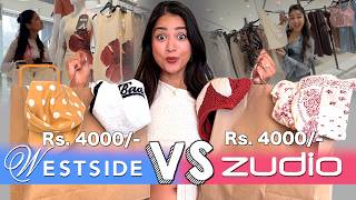 Zudio Vs Westside Rs. 4,000- Shopping Challenge Who Wins?