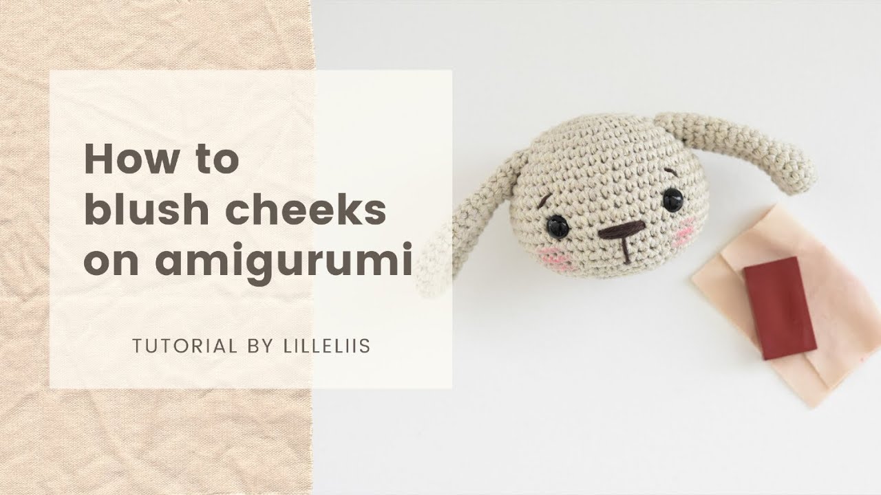 Blushing doll cheeks with beeswax