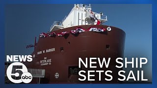 First Great Lakes freighter built since 1981 gets ready to set sail