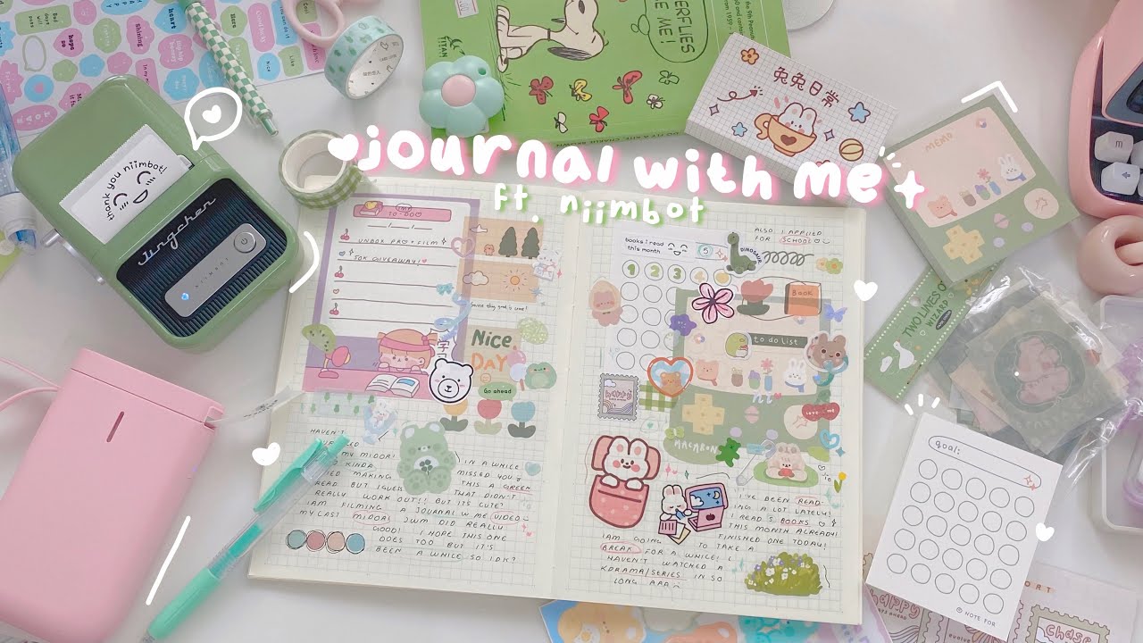 journal with me : midori a5 ft. niimbot 🍵🧸