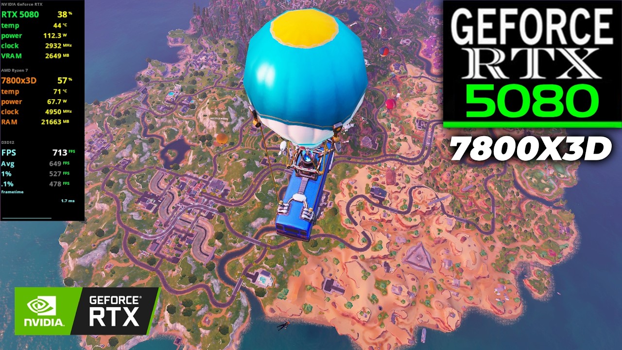 RTX 5080 Fortnite Chapter 7 Benchmark… The FPS Is INSANE!