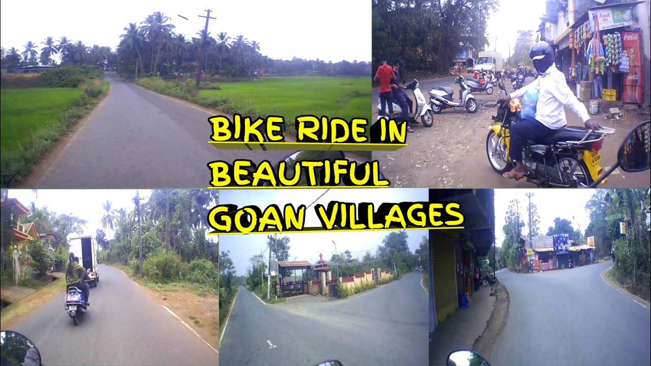 Bike ride in beautiful villages of south goa | curtorim, nessai, gudi paroda, chandor | TVs xl100 |