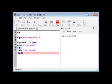 CODING with text : basics of VARIABLES in BASIC -256