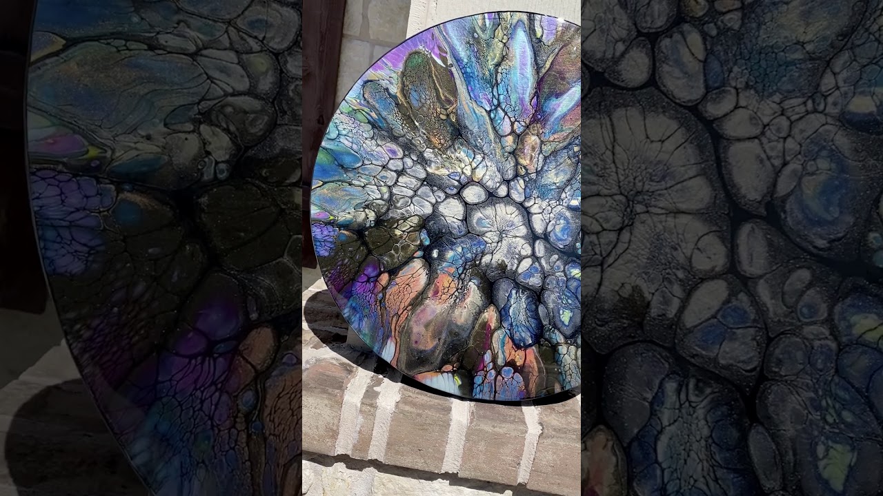 Fluid art bloom style video