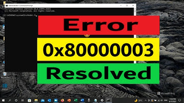 A breakpoint has been reached, Error 0x80000003