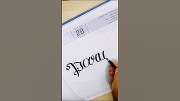 "Parul" Name Calligraphy 🥰 #shorts #trending #calligraphy #lettering #art