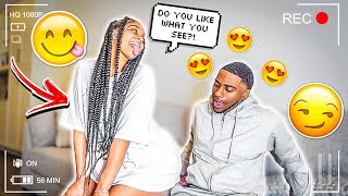 TEASING MY BOYFRIEND WHILE HE RATES MY OUTFITS! *CUTE REACTION*