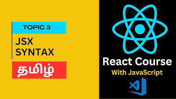 Jsx Syntax in React in Tamil