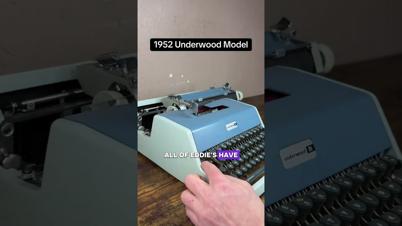 How to use all functions on a 1961-62 Underwood Model 21 vintage