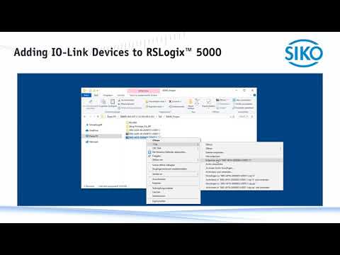 SIKO - Adding IO-Link Devices to RSLogix™ 5000