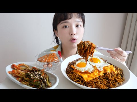 🥹REALSOUND MUKBANG | <strong>Jjajang</strong> Ramyeon :D