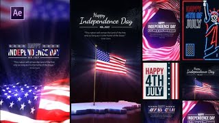 Top After Effects Projects: 4th Of July Instagram Stories Pack + Free Font screenshot 2